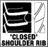   B250    Closed Shoulder Rib